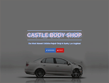 Tablet Screenshot of castlebodyshop.com